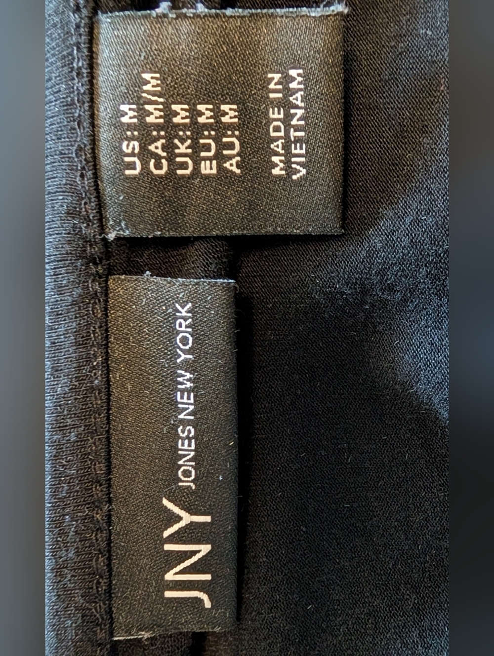 Jones New York Black Knit Dress with Crew Neck and Pockets - Picture 5 of 5